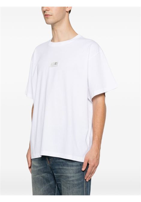 t-shirt con toppa uomo bianca MM6 MAISON MARGIELA | SH0GC0032 S24312100